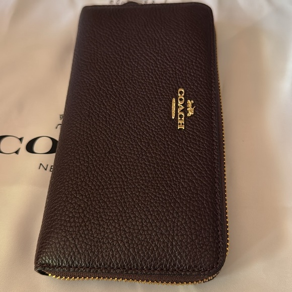 Coach Oxblood Leather Wallet NWT - Picture 3 of 11